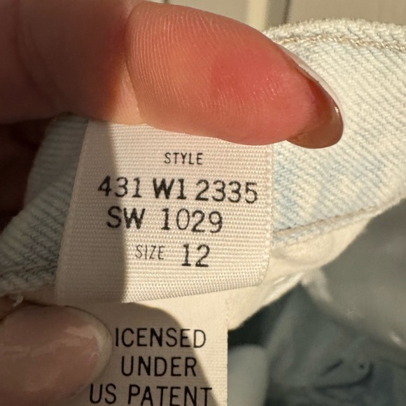 Vintage Sasson Jeans Women Size 12 Denim Straight Leg Flat Front High Rise - Picture 9 of 16